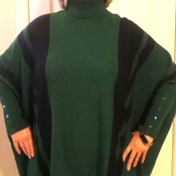 Alfani Poncho-style Turtleneck Sweater - Picture 5 of 9